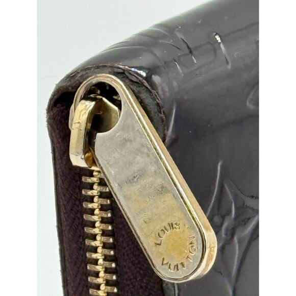 LOUIS VUITTON Merlot Monogram Patton Leather Zip Continental Wallet*purple EUC - Picture 3 of 15